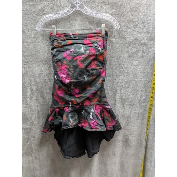 Artelier Nicole Miller Skirt Asymmetrical Mermaid Subtle‎ Sparkle Floral - Picture 1 of 7